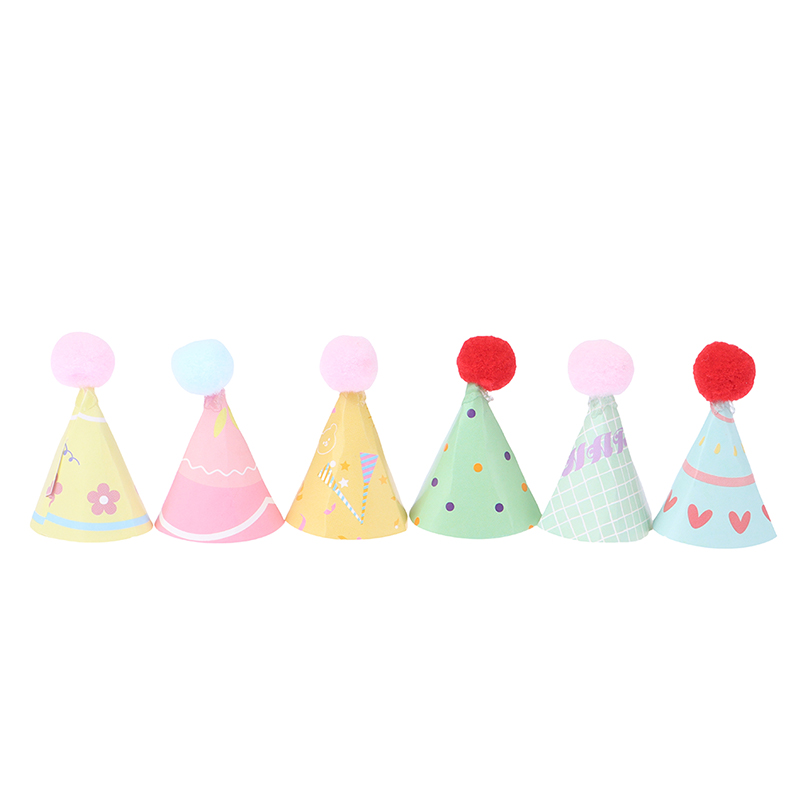 Santa Hat Plush - 10 ピース/セット DIY ミニ帽子ベーキングケーキトッパーベーキングインサート 1:12 ドールハウスミニチュア帽子クマ誕生日キャップ毛玉クリスマス帽子