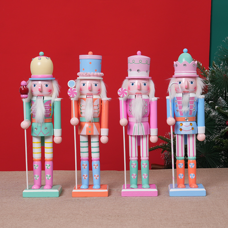 Nutcracker Figurine - 30cmくるみ割り人形兵士人形デスクトップオーナメントホームデコレーションクリスマスギフト