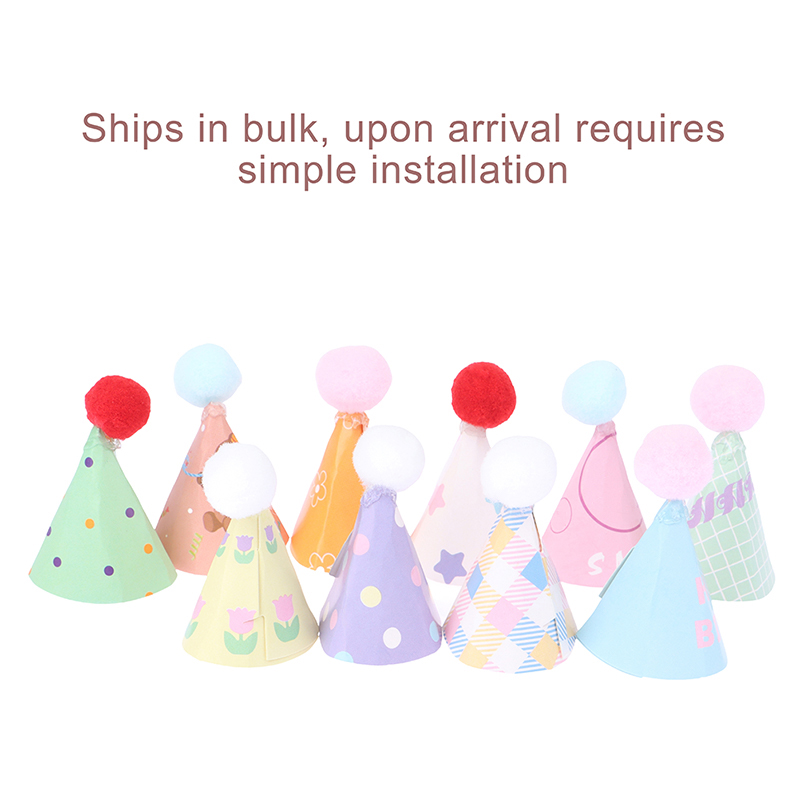 10 ピース/セット DIY ミニ帽子ベーキングケーキトッパ - Santa Hat Plush のレビューと価格