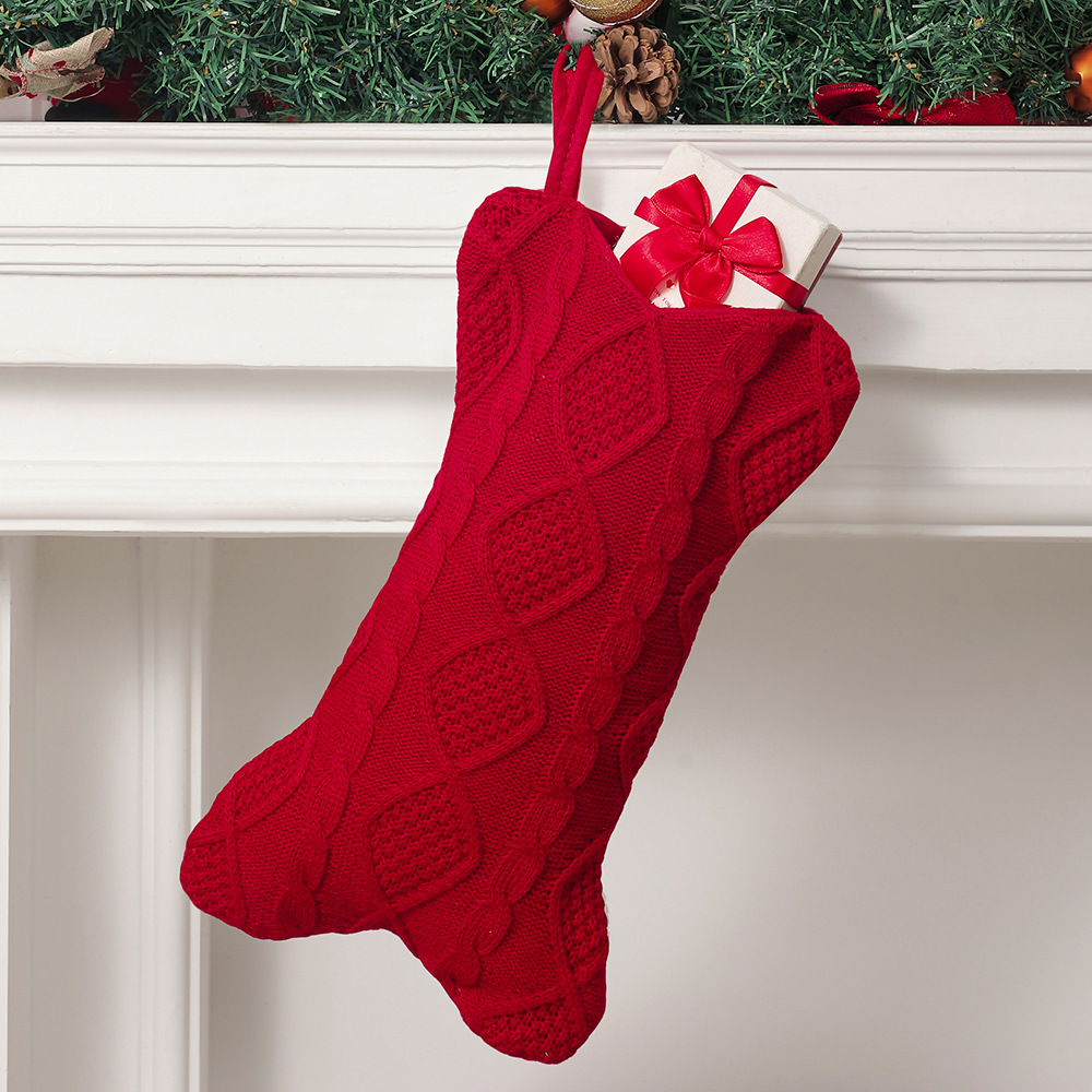 犬用クリスマスストッキング、ニットクリスマスストッキング、骨 - Christmas Stocking Hanging のレビューと価格