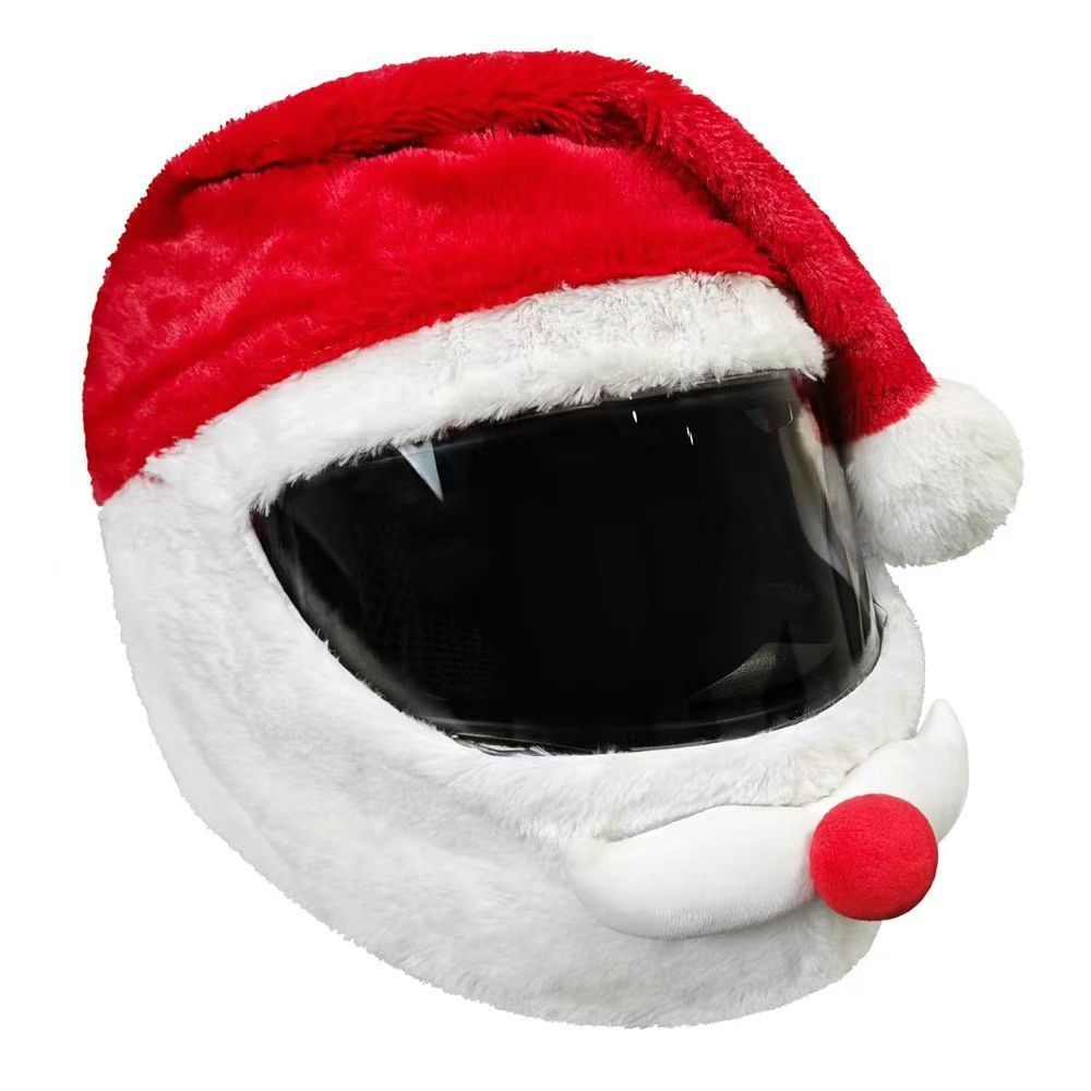 サンタクロースヘルメットカバー ぬいぐるみクリスマスハット  - Santa Hat Plush のレビューと価格