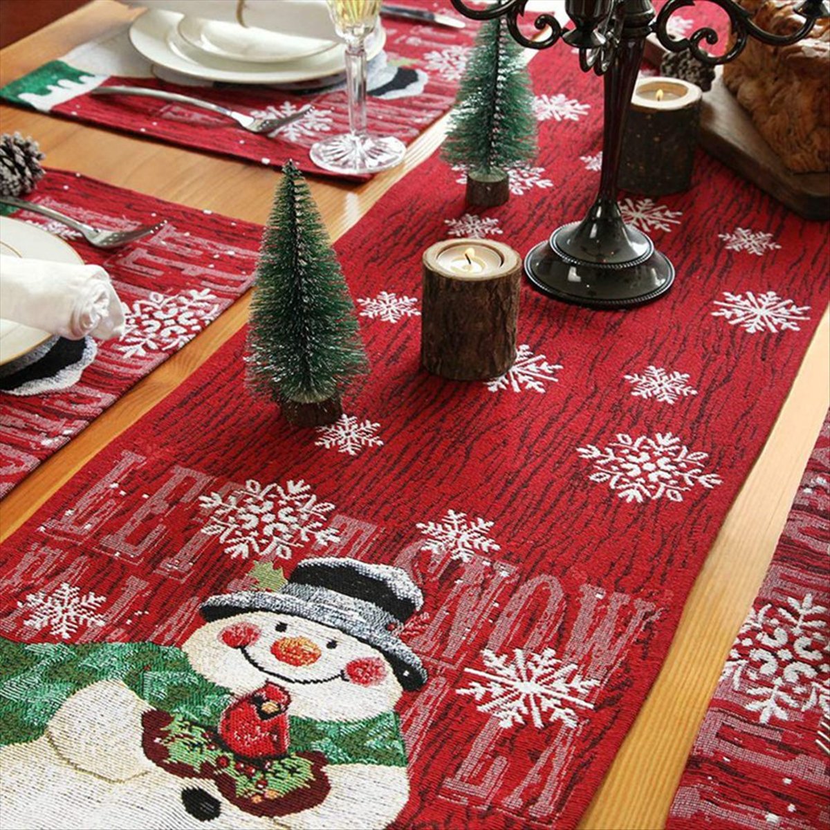 ABDD HOT クリスマス テーブルランナー - 冬のテー - Christmas Table Runner のレビューと価格