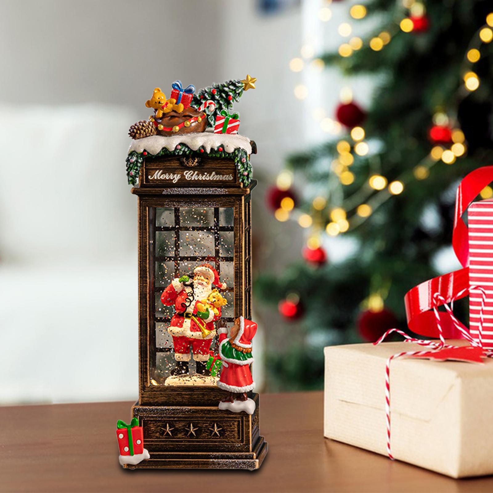 水とグリッターが回転するミュージカルクリスマススノーグローブ - Snow Globe Musical のレビューと価格