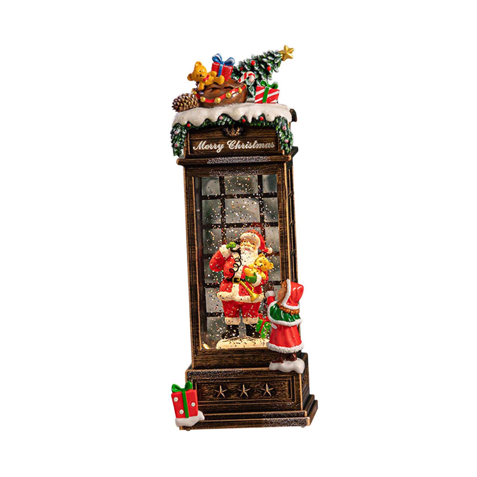 水とグリッターが回転するミュージカルクリスマススノーグローブ - Snow Globe Musical のレビューと価格