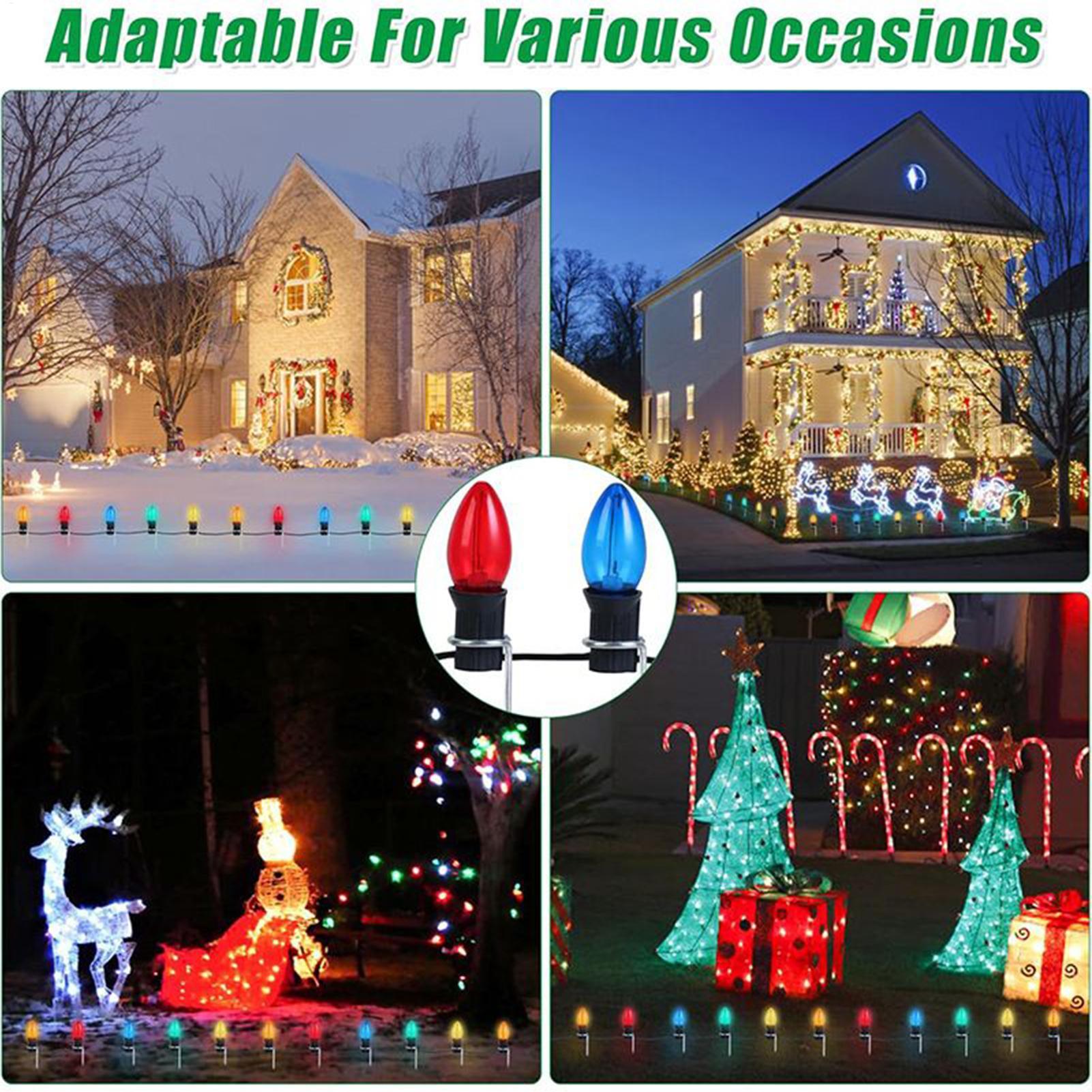 クリスマスライトステークス 12インチ 芝生用 屋外装飾 ク - Christmas Lights Outdoor のレビューと価格